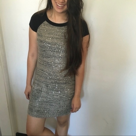 Sequin T-Shirt Dress - Picture 1 of 3